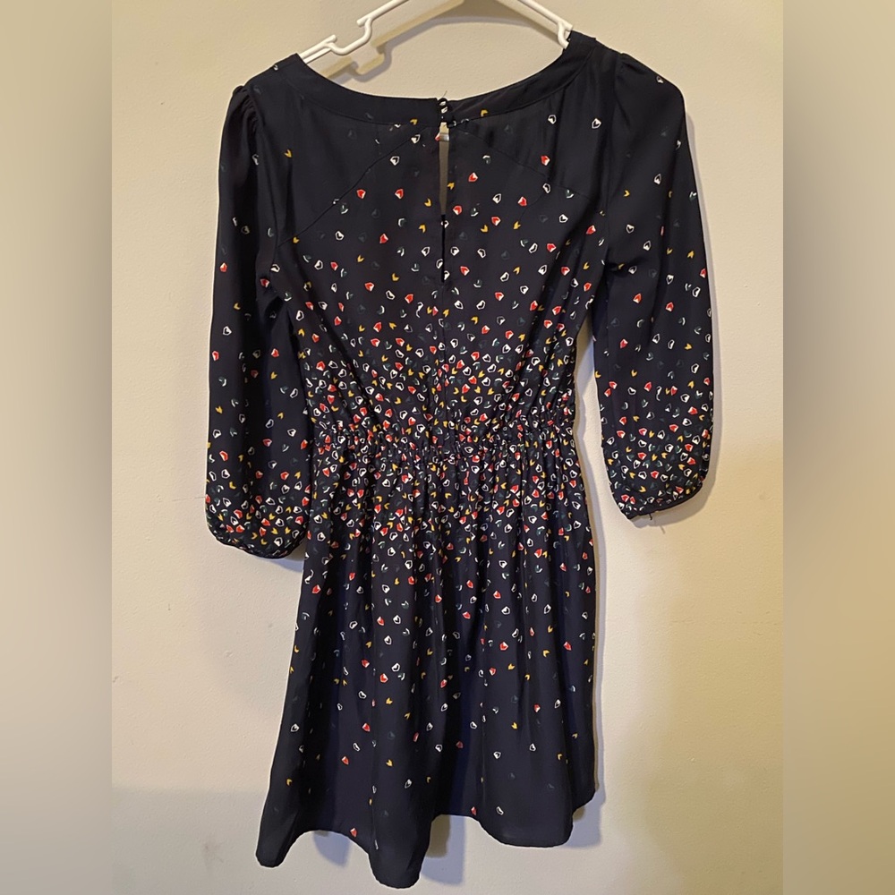 Women's Black Dress with Multicolor Print - Picture 2 of 2